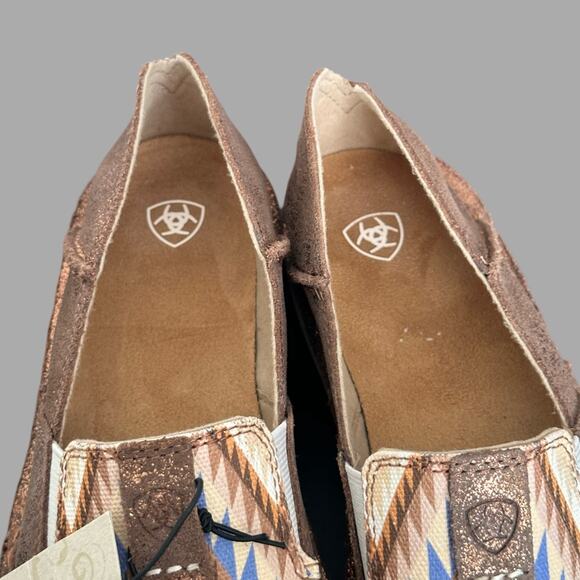 Ariat Metallic Aztec Blanket Cruiser Slip On Shoe Womens Size 8.5 NWOB - Picture 6 of 9